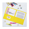 Avery Two-Pocket Folder, 40-Sheet Capacity, 11 x 8.5, Yellow, 25/Box (47992)