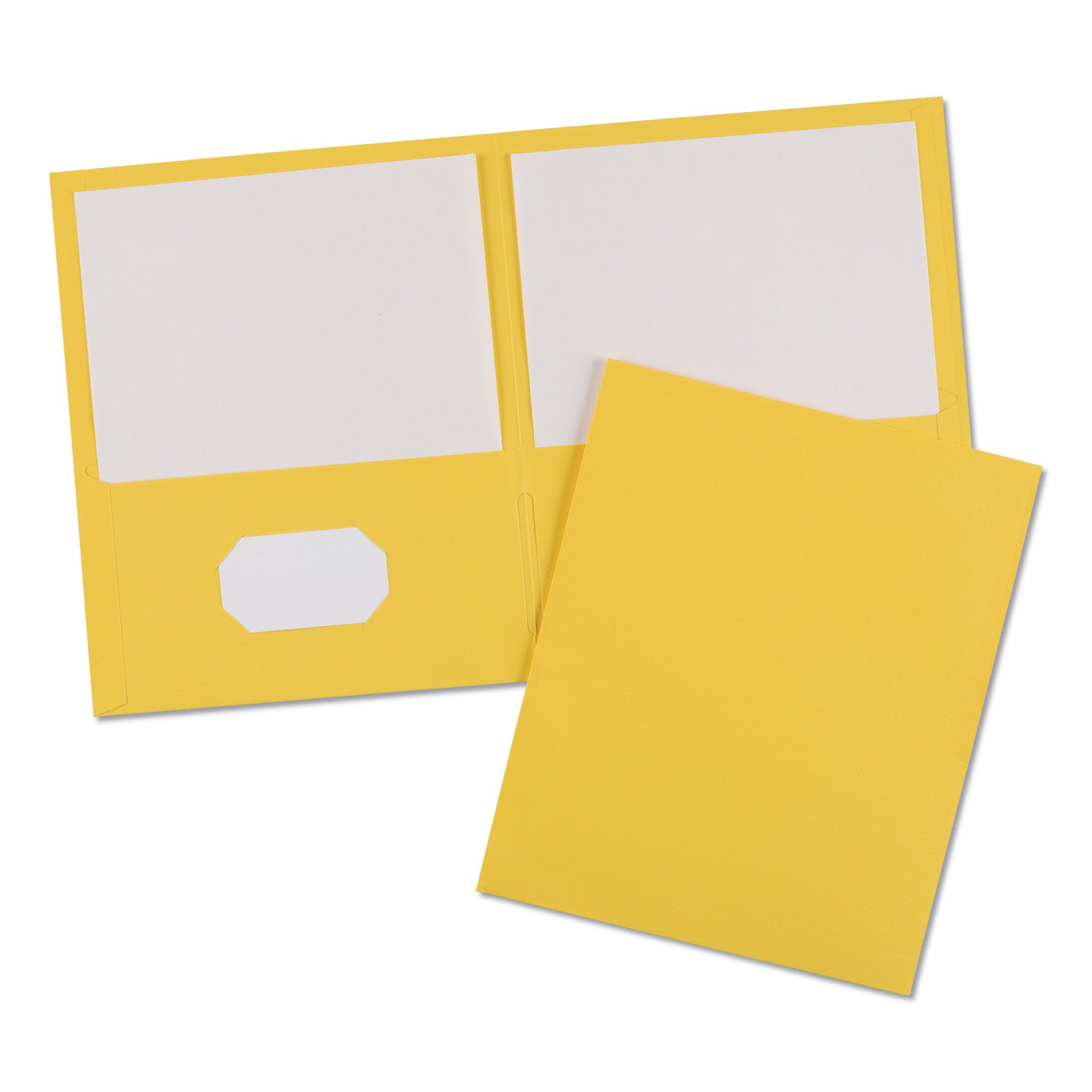 Avery Two-Pocket Folder, 40-Sheet Capacity, 11 x 8.5, Yellow, 25/Box (47992)