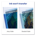 Avery Plastic Two-Pocket Folder, 20-Sheet Capacity, 11 x 8.5, Translucent Blue (47811)