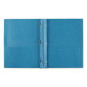 Avery Two-Pocket Folder, Prong Fastener, 0.5" Capacity, 11 x 8.5, Light Blue, 25/Box (47976)