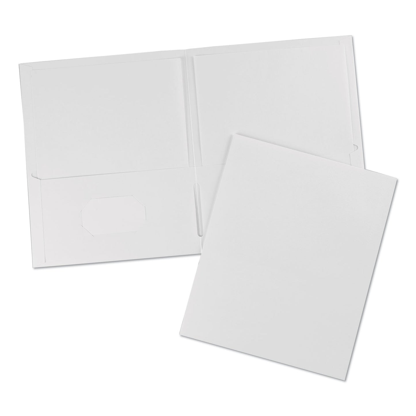 Avery Two-Pocket Folder, 40-Sheet Capacity, 11 x 8.5, White, 25/Box (47991)