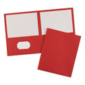 Avery Two-Pocket Folder, 40-Sheet Capacity, 11 x 8.5, Red, 25/Box (47989)