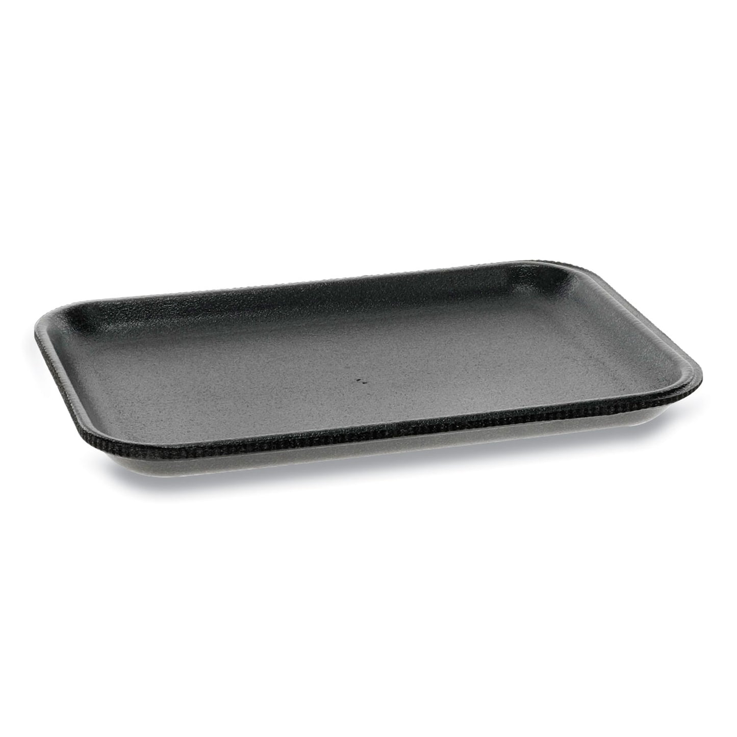 Pactiv Supermarket Tray, #2, 8.38 x 5.88 x 0.69, Black, Foam, 500/Carton (51P902S)