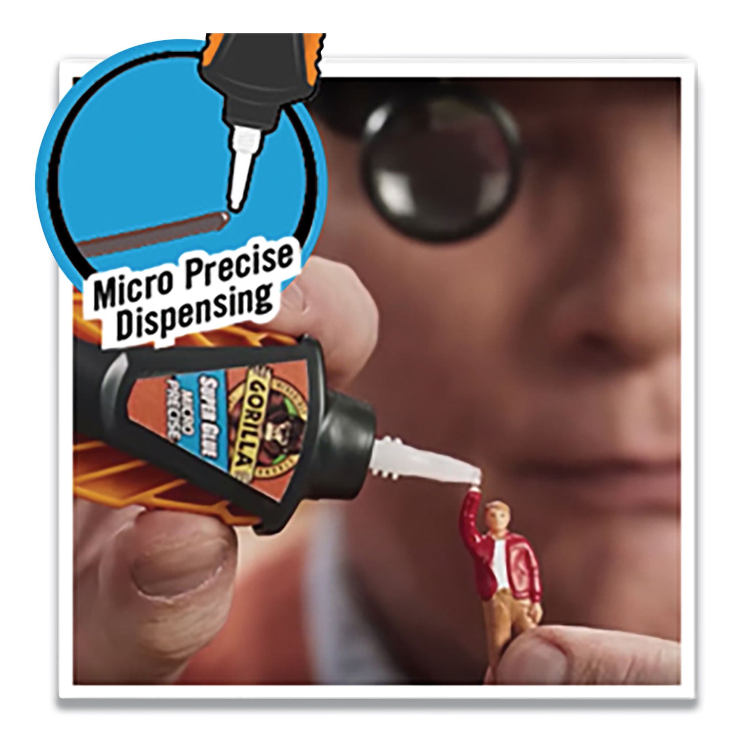 Gorilla Super Glue Micro Precise, 0.19 oz, Dries Clear, 4/Carton (102862CT)