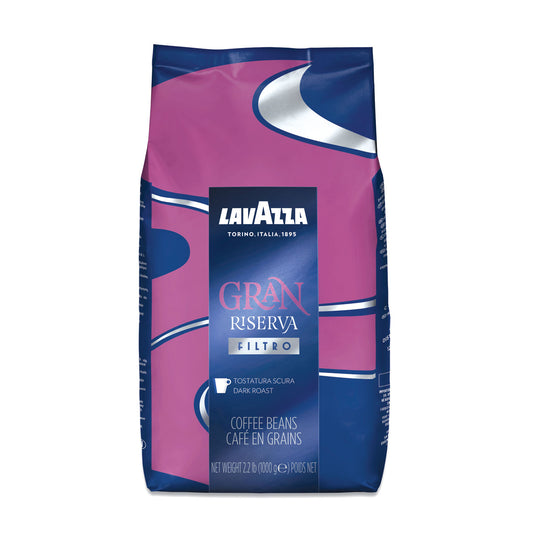 Lavazza Gran Riserva Whole Bean Coffee, Dark and Bold, 2.2 lb Bag (3454)