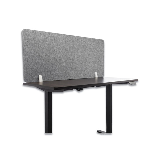 Lumeah Desk Screen Cubicle Panel and Office Partition Privacy Screen, 54.5 x 1 x 23.5, Polyester, Gray (LUDS55241G)