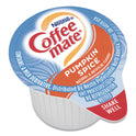 Coffee-mate Liquid Coffee Creamer, Pumpkin Spice, 0.38 oz Mini Cups, 50/Box (75520)