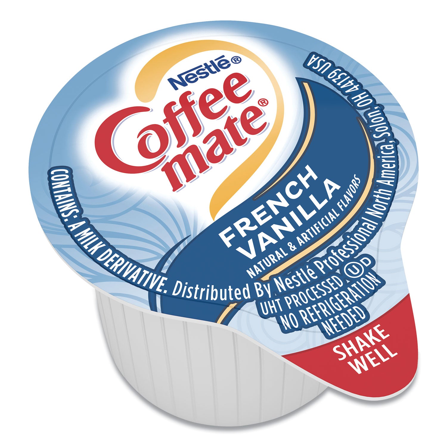 Coffee-mate Liquid Coffee Creamer, French Vanilla, 0.38 oz Mini Cups, 50/Box (35170BX)