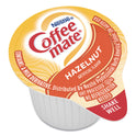 Coffee-mate Liquid Coffee Creamer, Hazelnut, 0.38 oz Mini Cups, 180/Carton (35080)