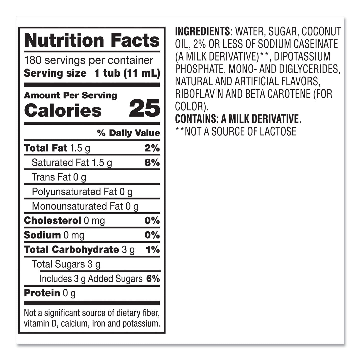 Coffee-mate Liquid Coffee Creamer, Hazelnut, 0.38 oz Mini Cups, 180/Carton (35080)