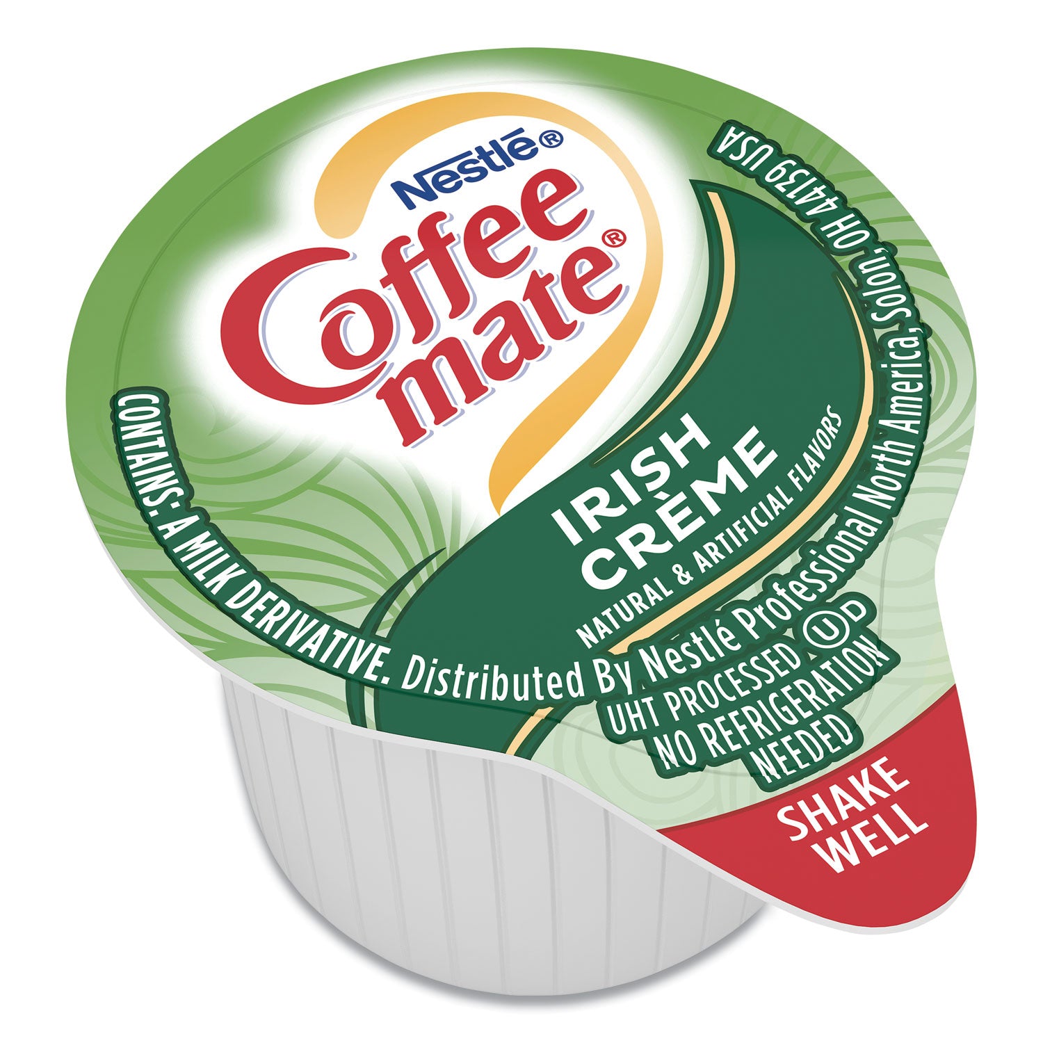 Coffee-mate Liquid Coffee Creamer, Irish Creme, 0.38 oz Mini Cups, 50/Box, 4 Boxes/Carton, 200 Total/Carton (35112CT)