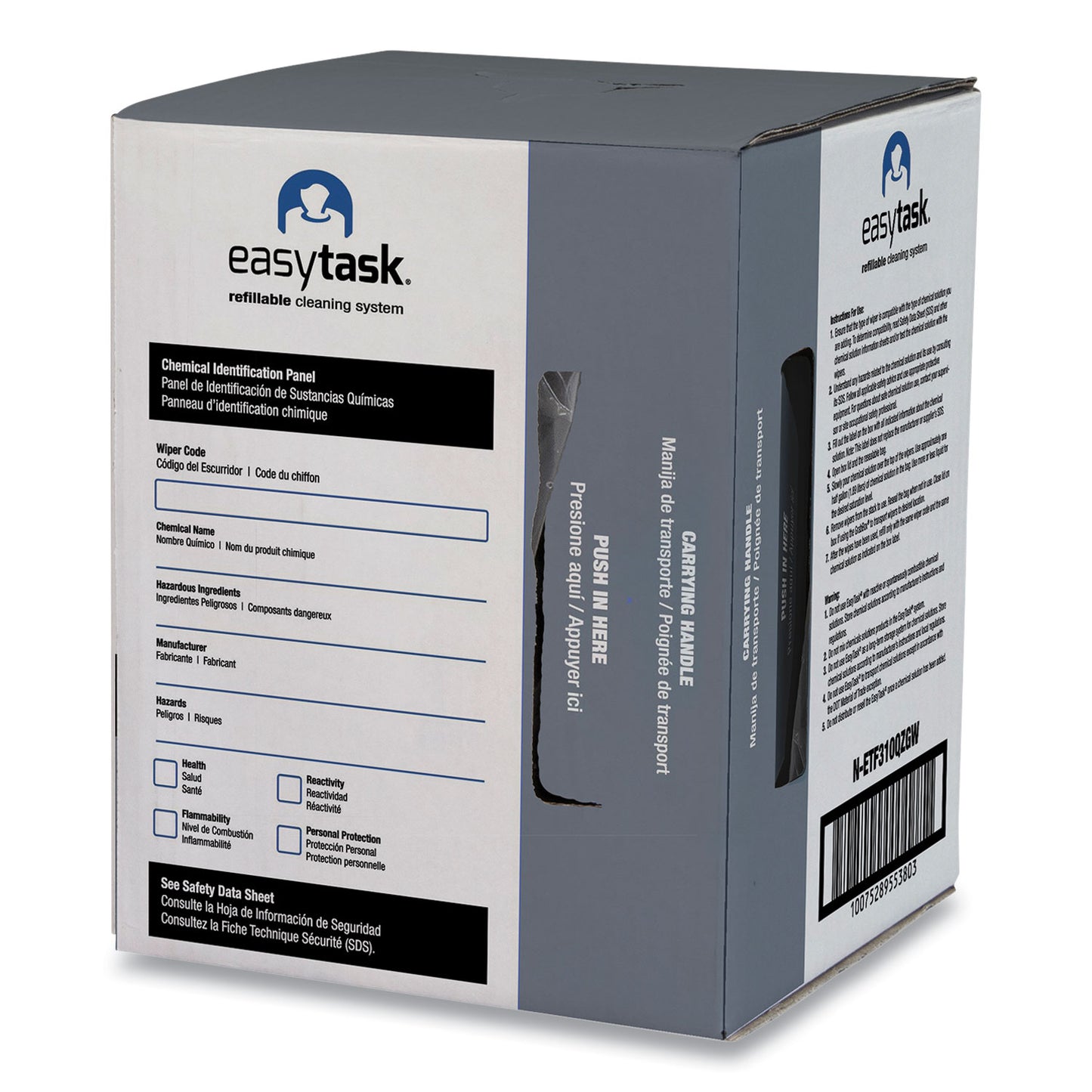 HOSPECO Easy Task F310 Wiper, Quarterfold, 1-Ply, 10 x 13, White, Zipper Bag, 175/Bag (NETF310QZGW)