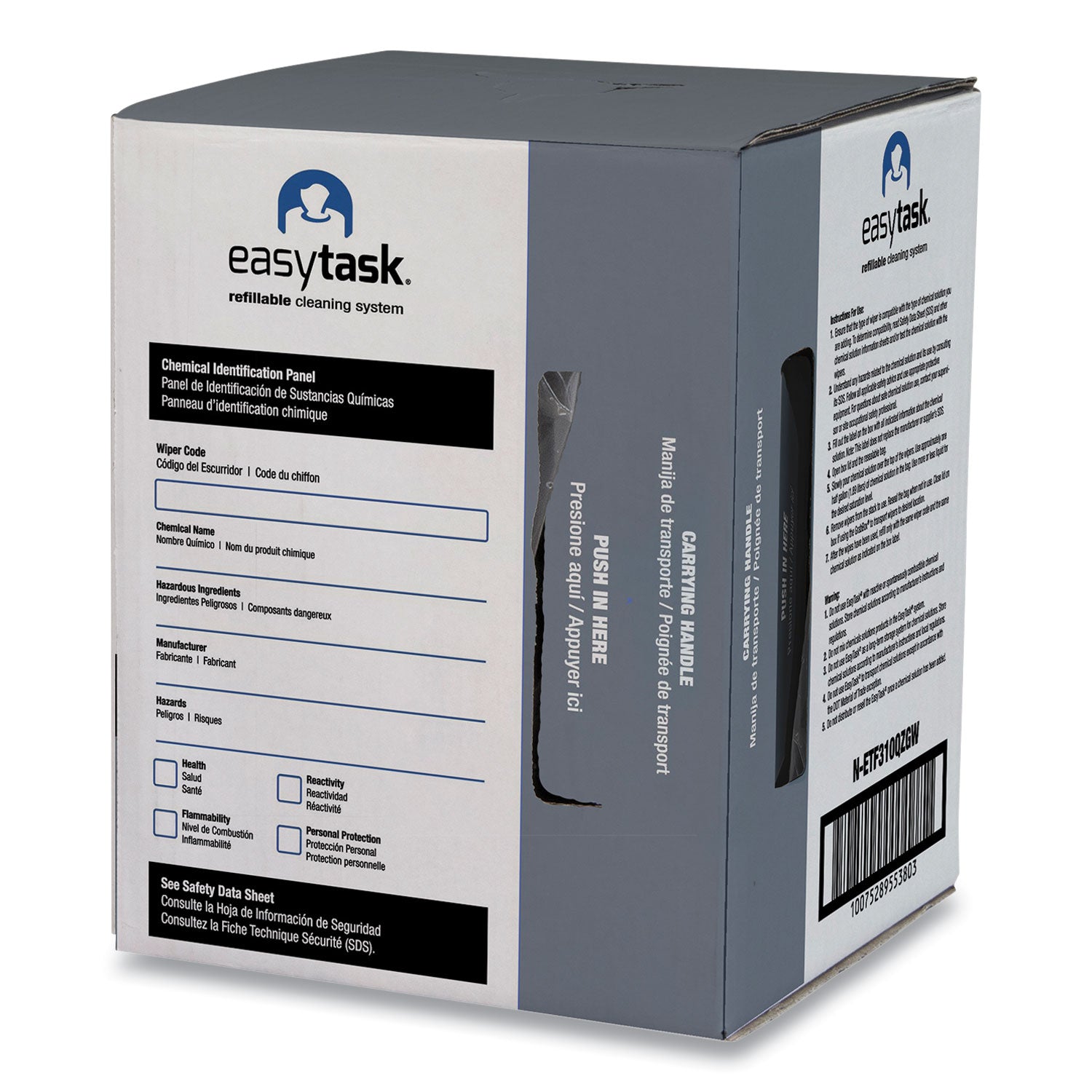 HOSPECO Easy Task F310 Wiper, Quarterfold, 1-Ply, 10 x 13, White, Zipper Bag, 175/Bag (NETF310QZGW)