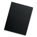 Fellowes Futura Presentation Covers for Binding Systems, Opaque Black, 11.25 x 8.75, Unpunched, 25/Pack (5224701)