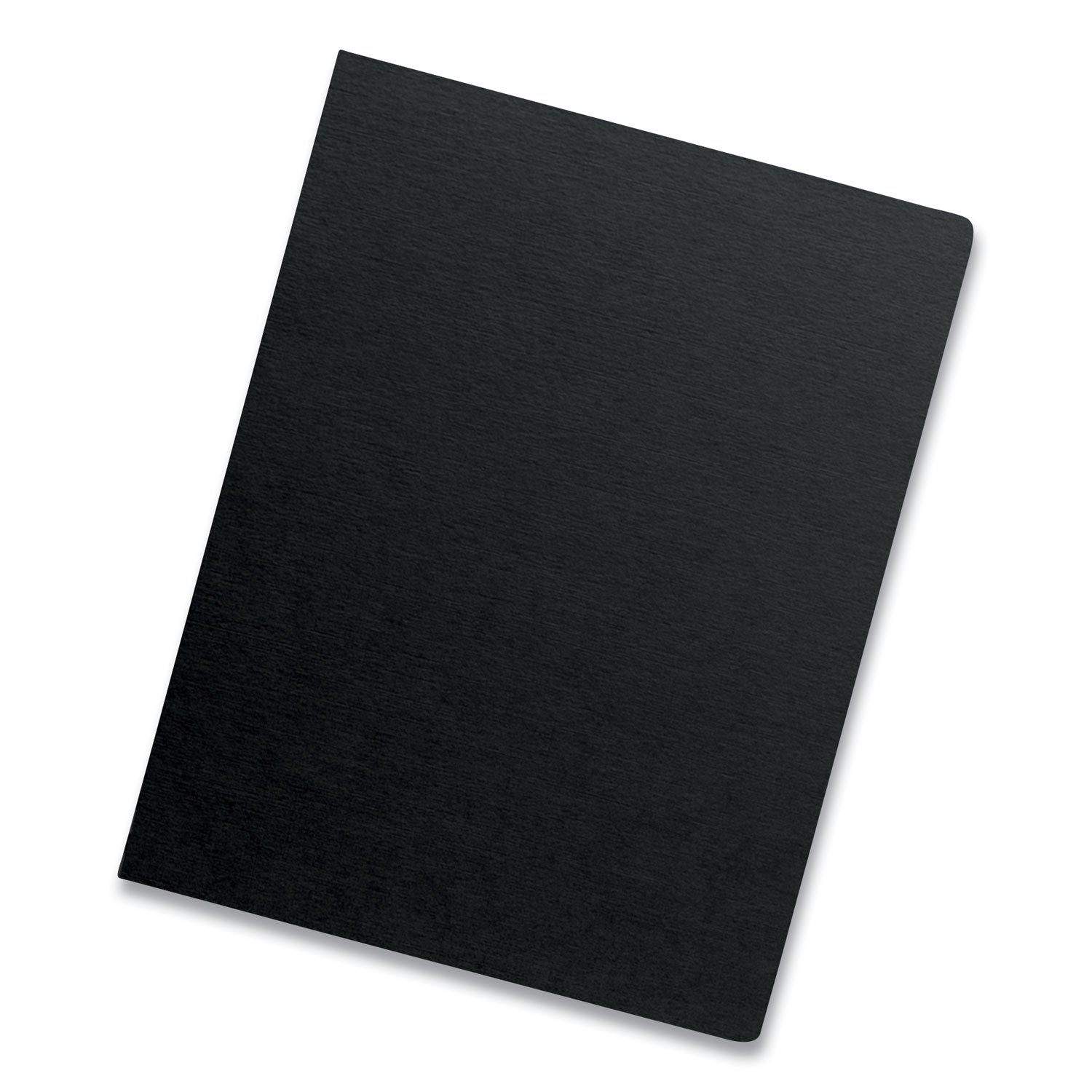 Fellowes Futura Presentation Covers for Binding Systems, Opaque Black, 11.25 x 8.75, Unpunched, 25/Pack (5224701)