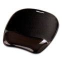 Fellowes Gel Crystals Mouse Pad with Wrist Rest, 7.87 x 9.18, Black (9112101)