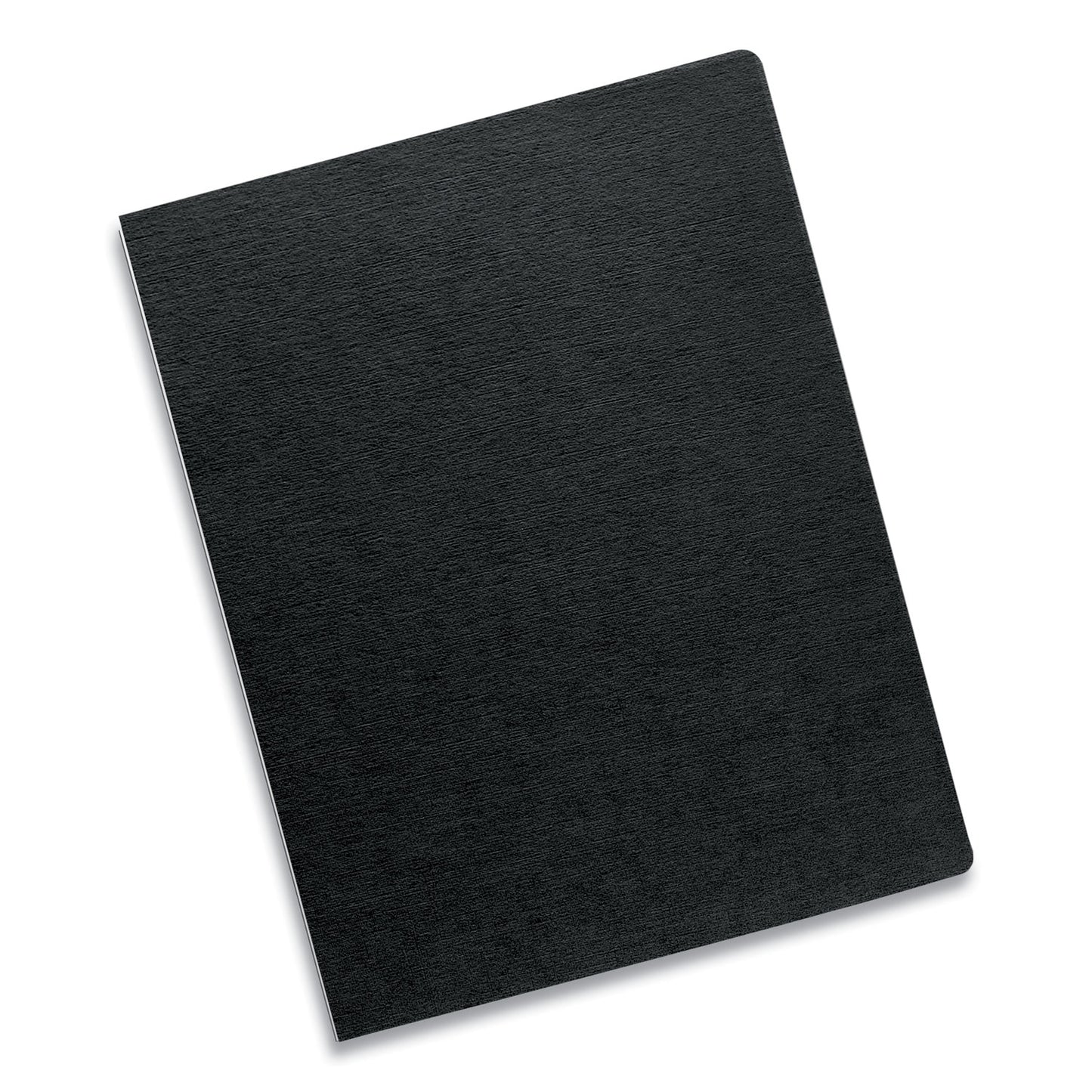 Fellowes Expressions Linen Texture Presentation Covers for Binding Systems, Black, 11.25 x 8.75, Unpunched, 200/Pack (52115)