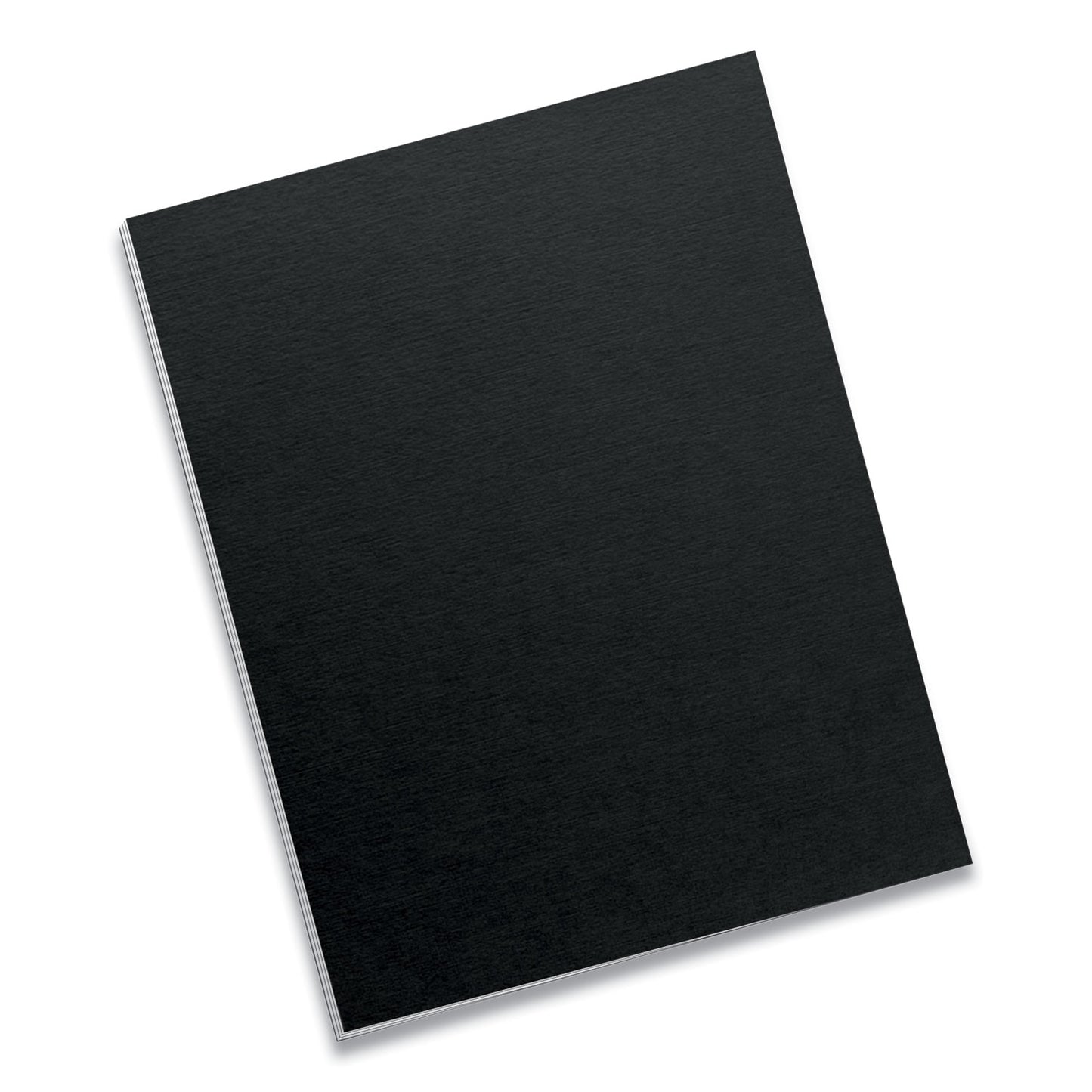 Fellowes Futura Presentation Covers for Binding Systems, Opaque Black, 11 x 8.5, Unpunched, 25/Pack (5224901)