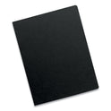 Fellowes Futura Presentation Covers for Binding Systems, Opaque Black, 11.25 x 8.75, Unpunched, 25/Pack (5224701)