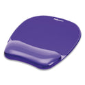 Fellowes Gel Crystals Mouse Pad with Wrist Rest, 7.87 x 9.18, Purple (91441)