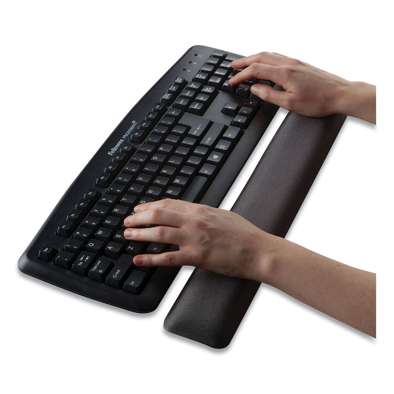 Fellowes Gel Keyboard Wrist Rest, 18.5 x 2.75, Graphite (91737)