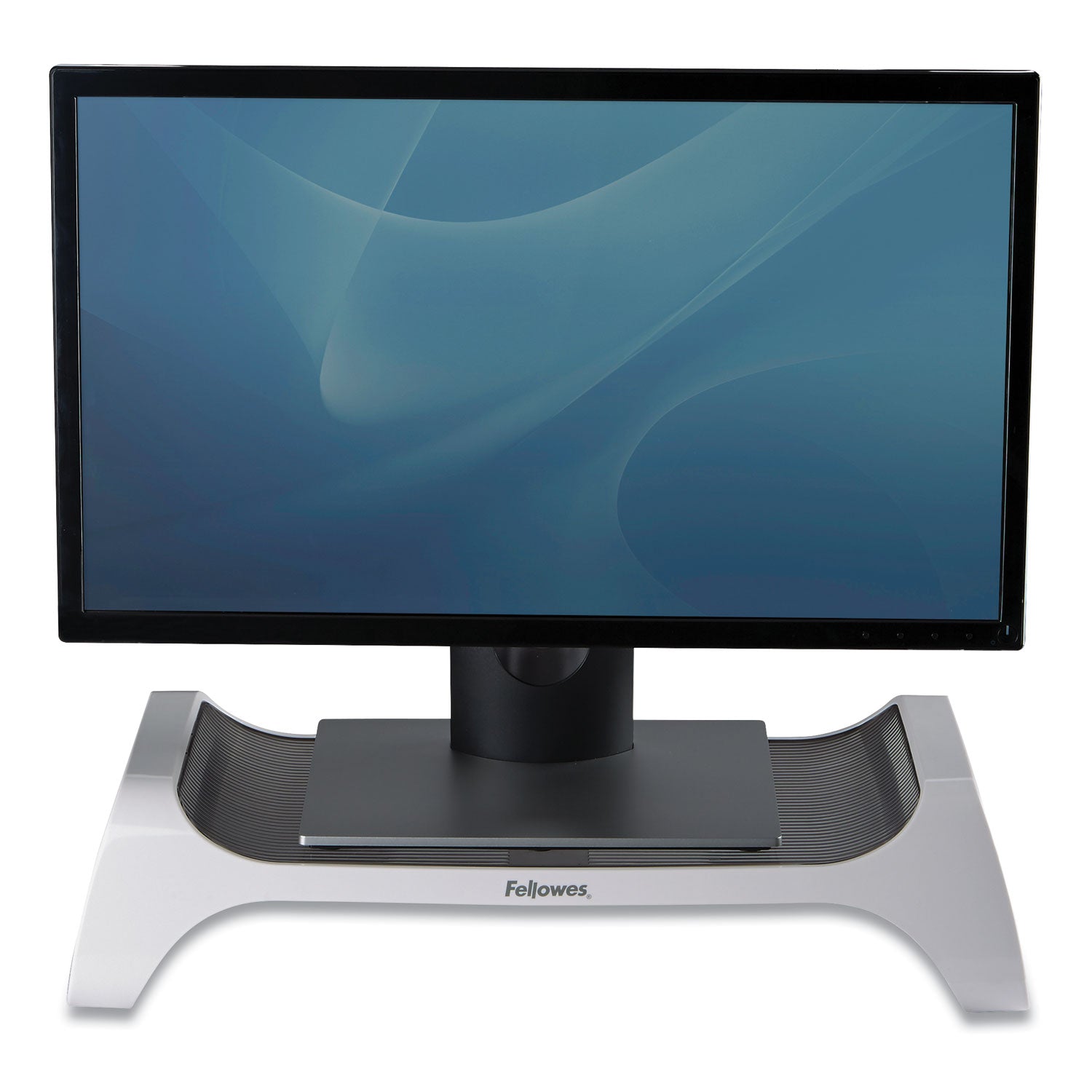 Fellowes I-Spire Series Monitor Lift, 20" x 8.88" x 4.88", White/Gray, Supports 25 lbs (9311101)