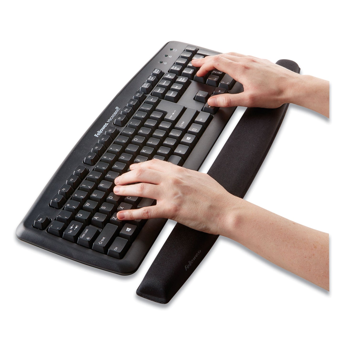 Fellowes Memory Foam Keyboard Wrist Rest, 19.31 x 2.31, Black (9178201)