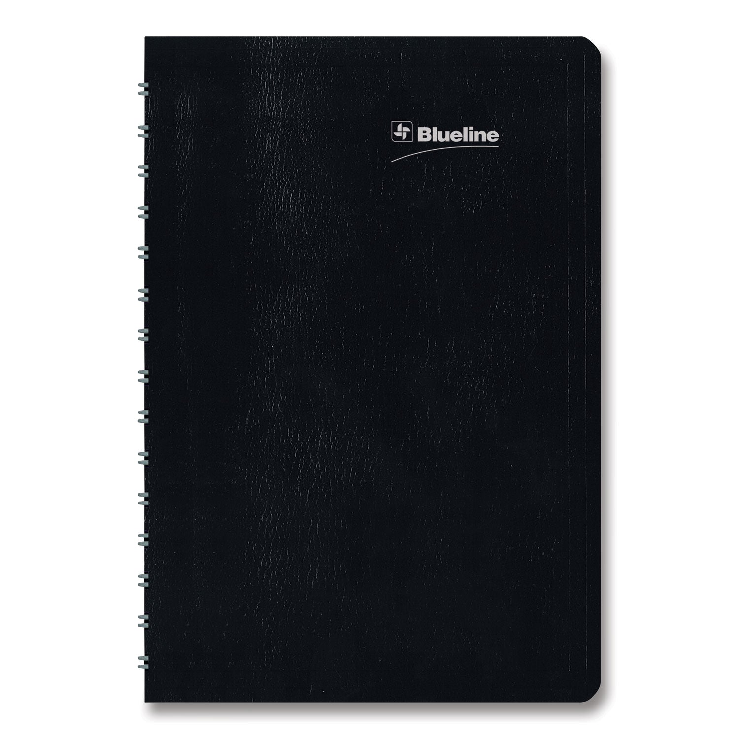 Blueline DuraGlobe Daily Planner, 30-Minute Appointments, 8 x 5, Black Soft Cover, 12-Month (Jan to Dec): 2025 (C21021T)