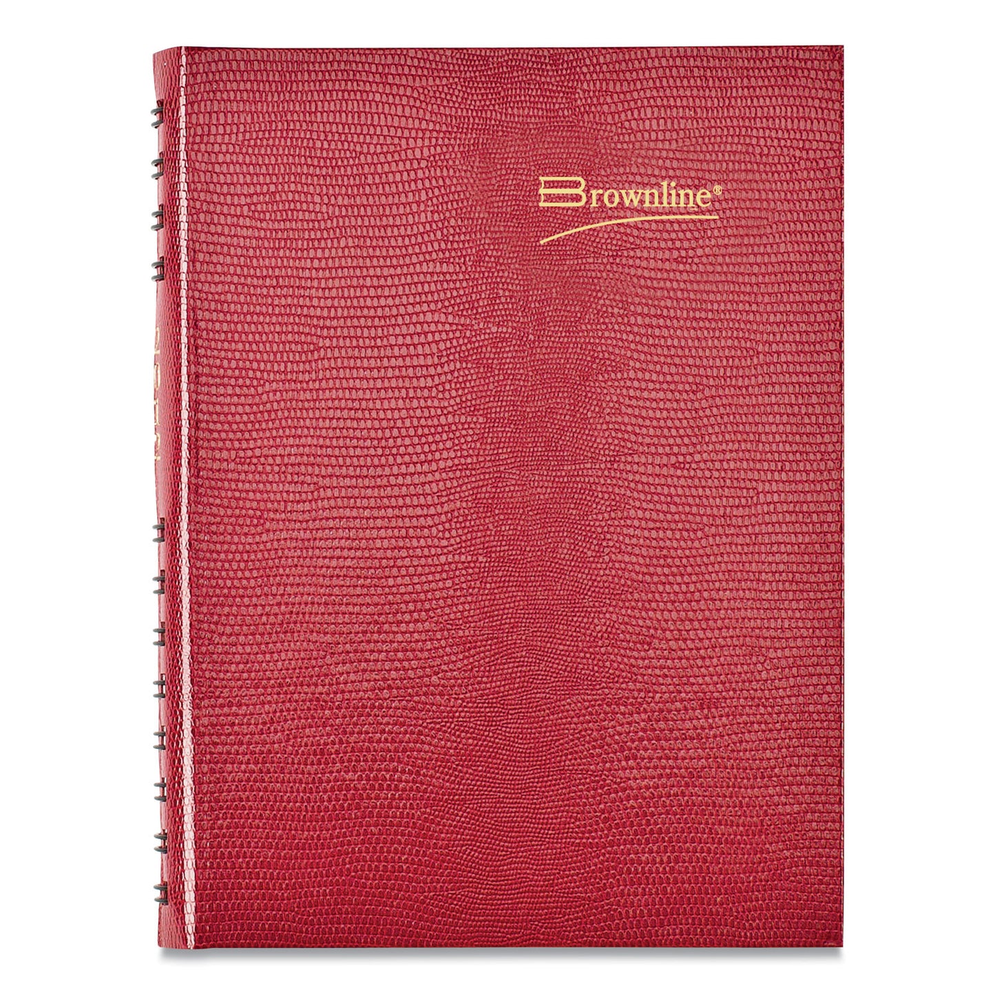 Brownline CoilPro Ruled Daily Planner, 8.25 x 5.75, Red Cover, 12-Month (Jan to Dec): 2025 (CB389CRED)