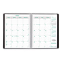 Brownline EcoLogix Recycled Monthly Planner, EcoLogix Artwork, 11 x 8.5, Black Cover, 14-Month: Dec 2024 to Jan 2026 (CB435WBLK)