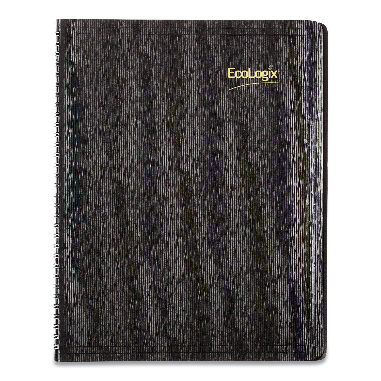 Brownline EcoLogix Recycled Monthly Planner, EcoLogix Artwork, 11 x 8.5, Black Cover, 14-Month: Dec 2024 to Jan 2026 (CB435WBLK)