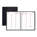 Brownline DuraFlex Weekly Planner, 11 x 8.5, Black Cover, 12-Month (Jan to Dec): 2025 (CB950VBLK)
