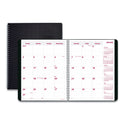 Brownline DuraFlex 14-Month Planner, 8.88 x 7.13, Black Cover, 14-Month: Dec 2024 to Jan 2026 (CB1200VBLK)