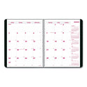 Brownline DuraFlex 14-Month Planner, 11 x 8.5, Black Cover, 14-Month: Dec 2024 to Jan 2026 (CB1262VBLK)