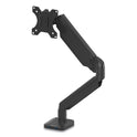 Fellowes Platinum Series Single Monitor Arm, For 30" Monitors, 360 deg Rotation, 180 deg Tilt, 360 deg Pan, Black, Supports 20 lb (8043301)