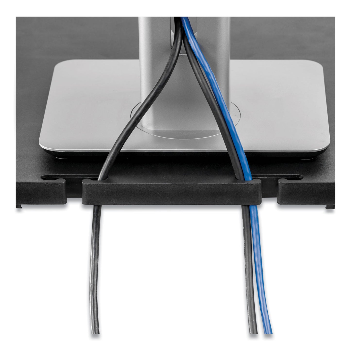 Fellowes Standard Monitor Riser, 13.38" x 13.63" x 2" to 4", Graphite, Supports 60 lbs (9169301)