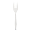 Berkley Square Elegant Dinnerware Heavyweight Cutlery, Polystyrene, Fork, White, 500/Box (1072010)