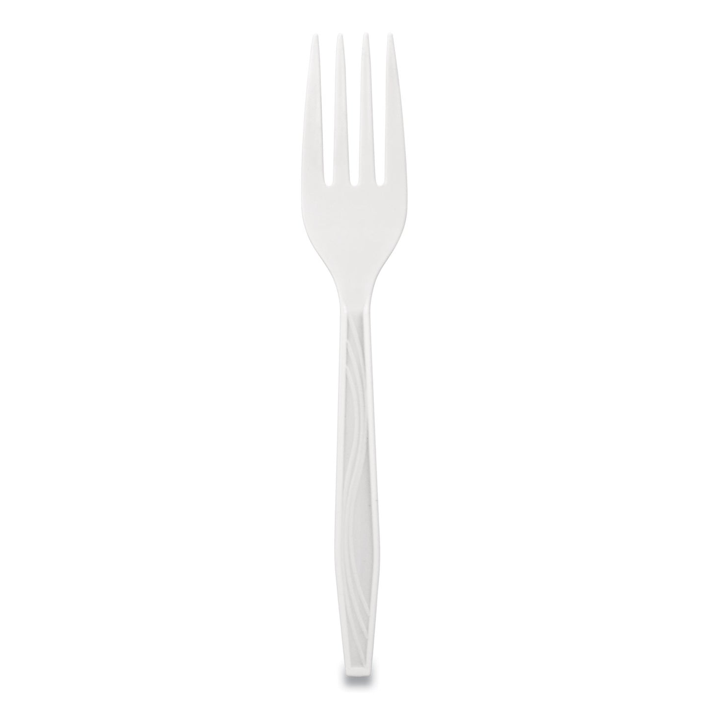 Berkley Square Elegant Dinnerware Heavyweight Cutlery, Polystyrene, Fork, White, 500/Box (1072010)