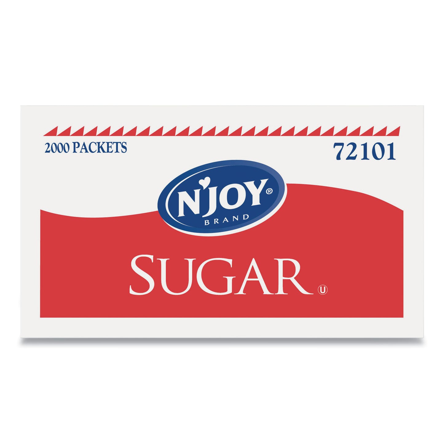 N'Joy Sugar Packets, 0.1 oz, 2,000 Packets/Box (SUG72101)