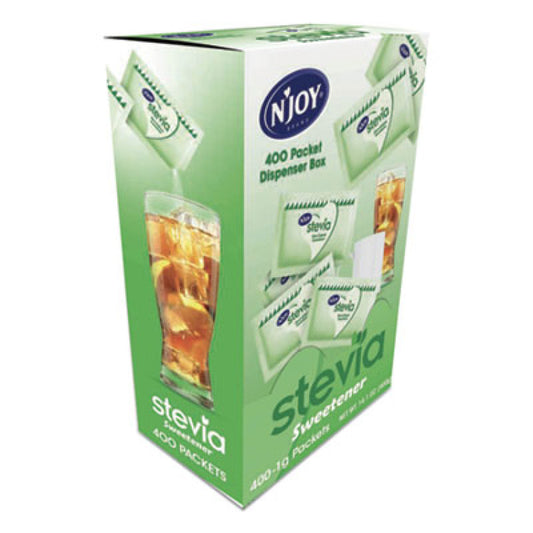 N'Joy Stevia Artificial Sweetener, 0.4 oz. 400 Packets/Box (83221)