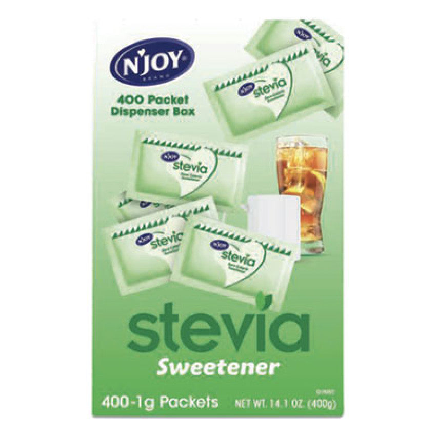 N'Joy Stevia Artificial Sweetener, 0.4 oz. 400 Packets/Box (83221)