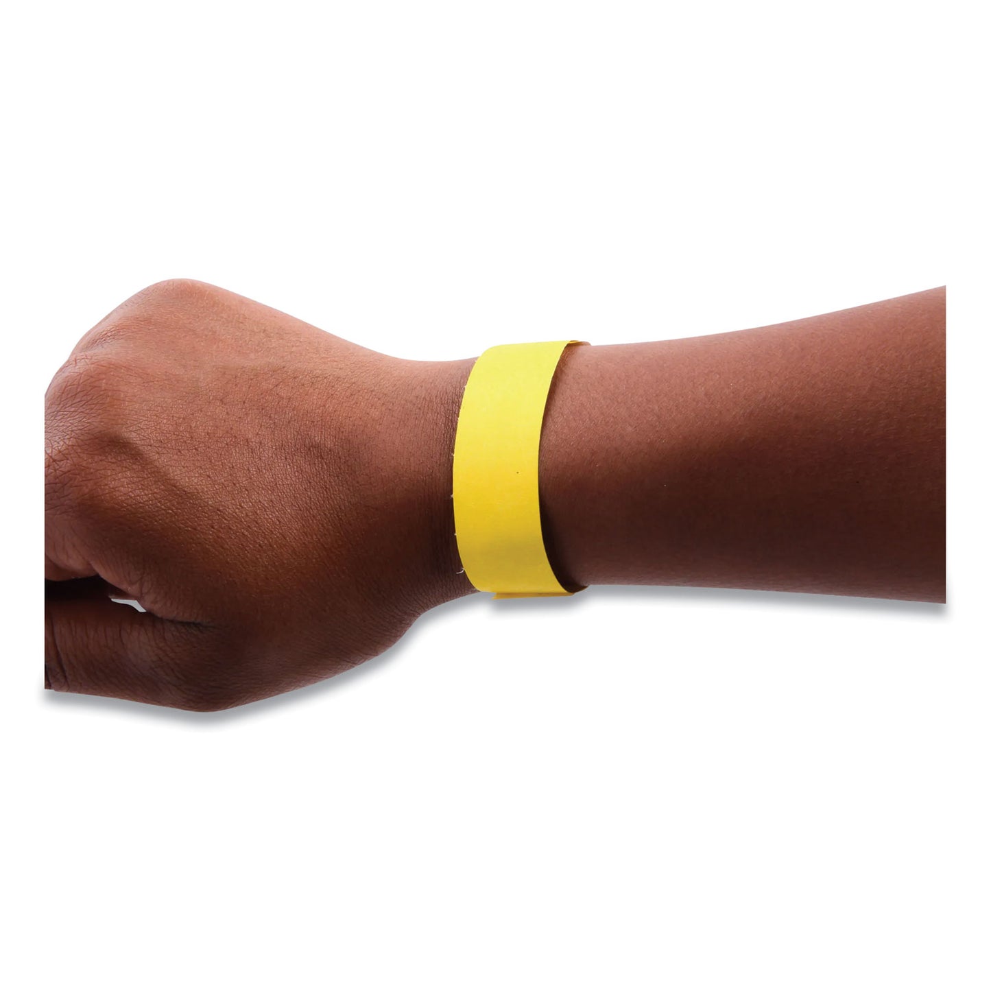 SICURIX Security Wristbands, Sequentially Numbered, 10" x 0.75", Yellow, 100/Pack (85070)