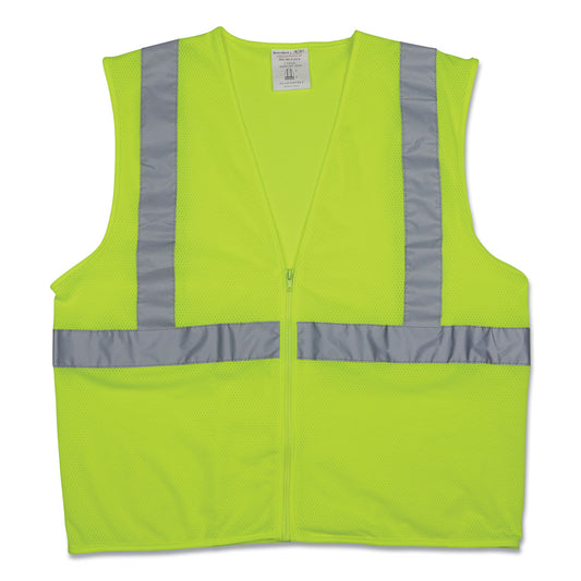 PIP Zipper Safety Vest, X-Large, Hi-Viz Lime Yellow (302MVGZLYXL)