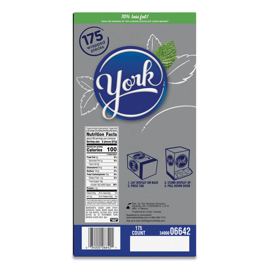 York Peppermint Patties, 84 oz, 175/Box (06643)