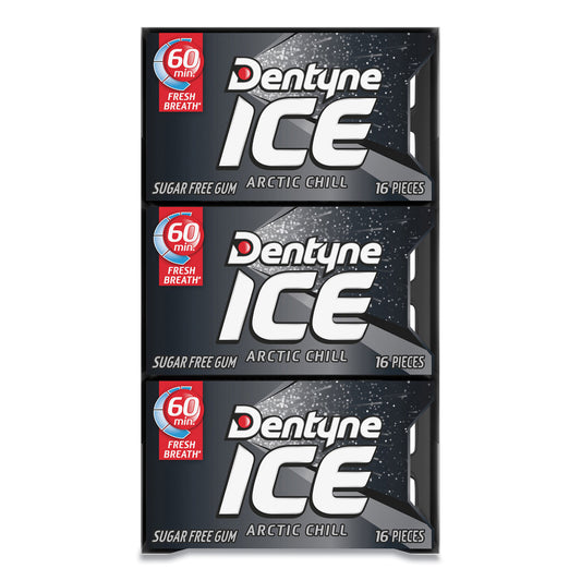 Dentyne Sugarless Gum, Arctic Chill, 16 Pieces/Pack, 9 Packs/Box (AMC31240)