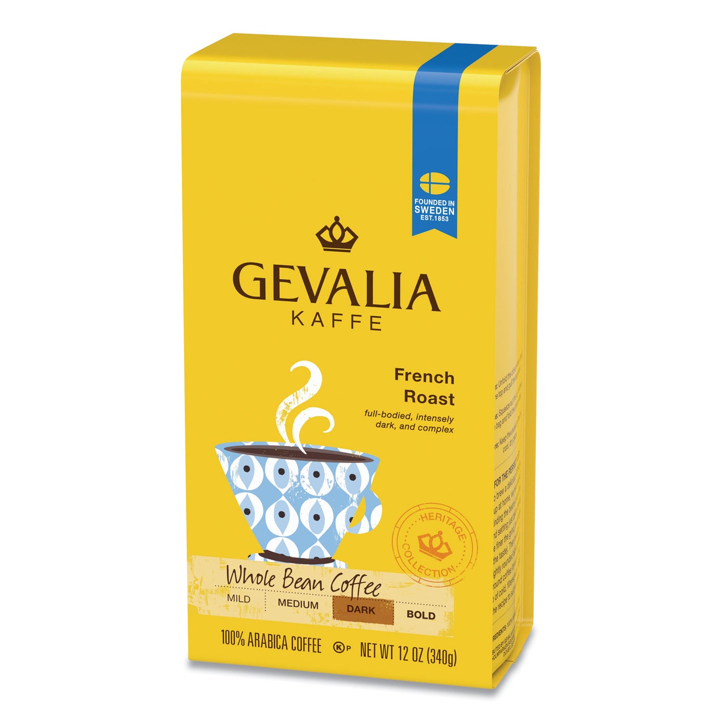 Gevalia Coffee, French Roast, Ground, 12 oz Bag (GEN04352)