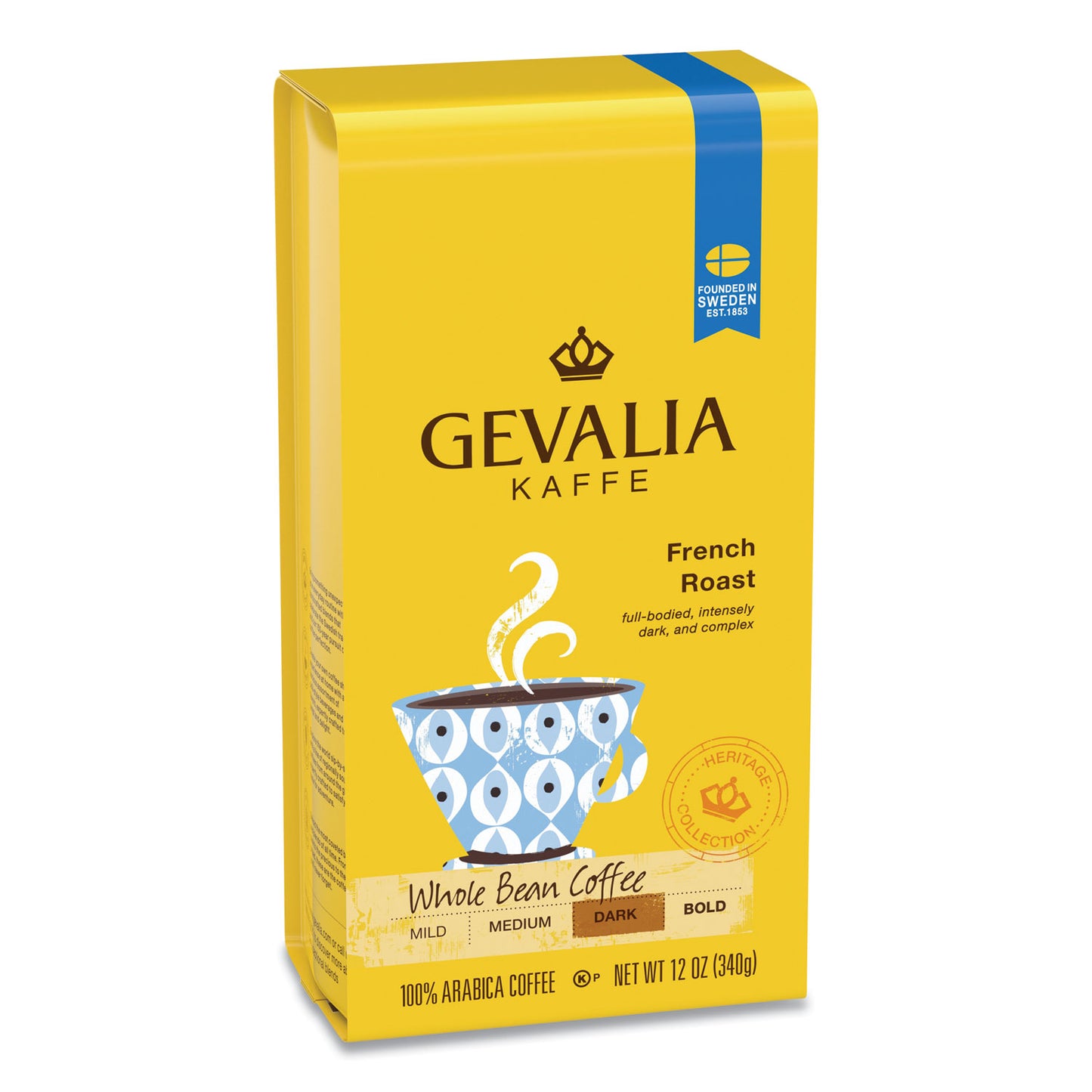 Gevalia Coffee, French Roast, Ground, 12 oz Bag (GEN04352)