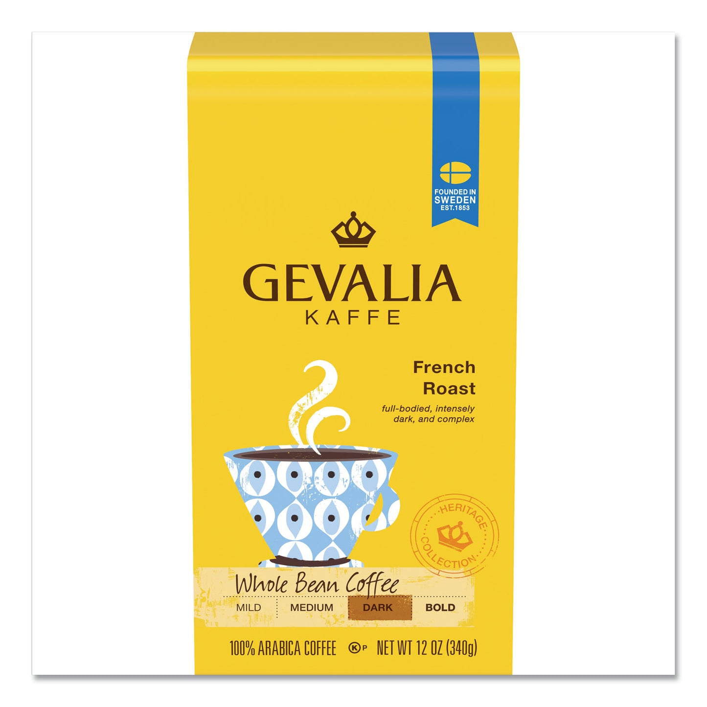 Gevalia Coffee, French Roast, Ground, 12 oz Bag (GEN04352)