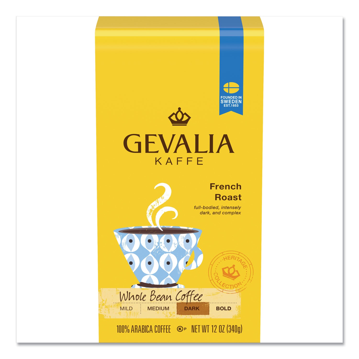 Gevalia Coffee, French Roast, Ground, 12 oz Bag (GEN04352)