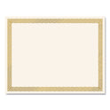 Great Papers! Foil Border Certificates, 8.5 x 11, Ivory/Gold with Gold Braided Border, 15/Pack (963006)